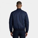 Slim Fit Zip-Up Bomber Jacket Ribbed for Men
