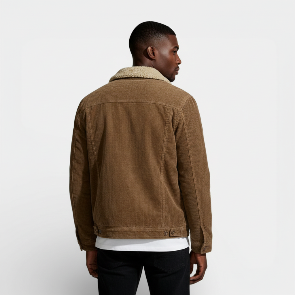 Corduroy Lined Jacket Regular Fit Structured for Men