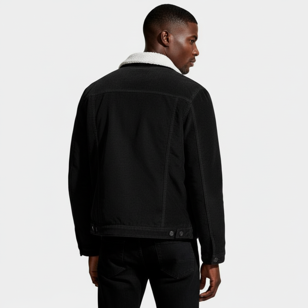 Corduroy Lined Jacket Regular Fit Structured for Men