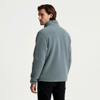 Fleece Full-Zip Stand Collar Jacket Regular Fit for Men