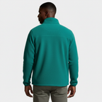 Fleece Full-Zip Jacket Stand Collar Regular Fit for Men