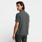 Short Sleeve Button-Up Textured Shirt Regular Fit for Men