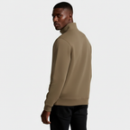 Long Sleeve Quarter-Zip Pullover Sweater for Men