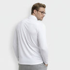 Quarter-Zip Pullover Stand Collar Long Sleeve for Men