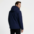 Hooded Zip-Front Jacket Structured Fit for Men