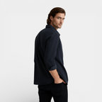 Long Sleeve Button-Down Shirt Relaxed Fit for Men