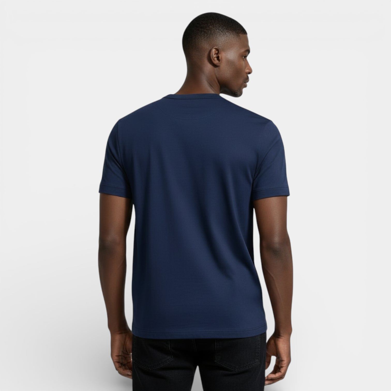 Henley T-Shirt Short Sleeve Button Placket for Men
