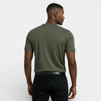 Henley T-Shirt Short Sleeve Button Placket for Men