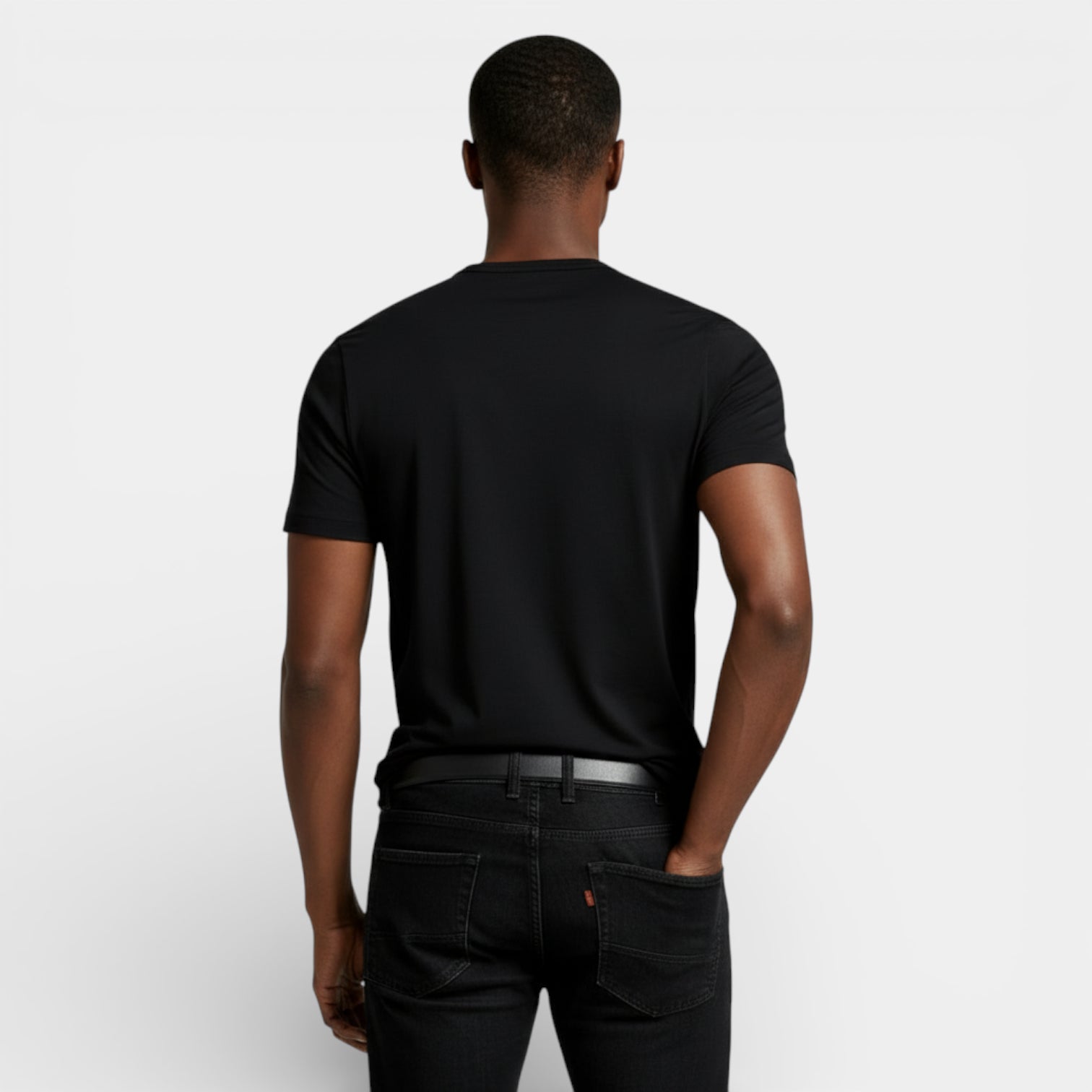Henley T-Shirt Short Sleeve Button Placket for Men