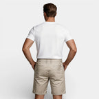 Chino Shorts Straight Fit Flat Front for Men