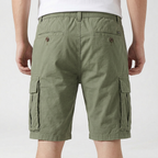 Belted Cargo Shorts Relaxed Fit Multi-Pocket for Men