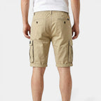 Belted Cargo Shorts Relaxed Fit Multi-Pocket for Men