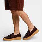 Tassel Penny Loafers Thick Sole Slip-On for Men