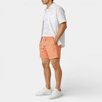 Striped Drawstring Shorts Elastic Waist Relaxed Fit for Men