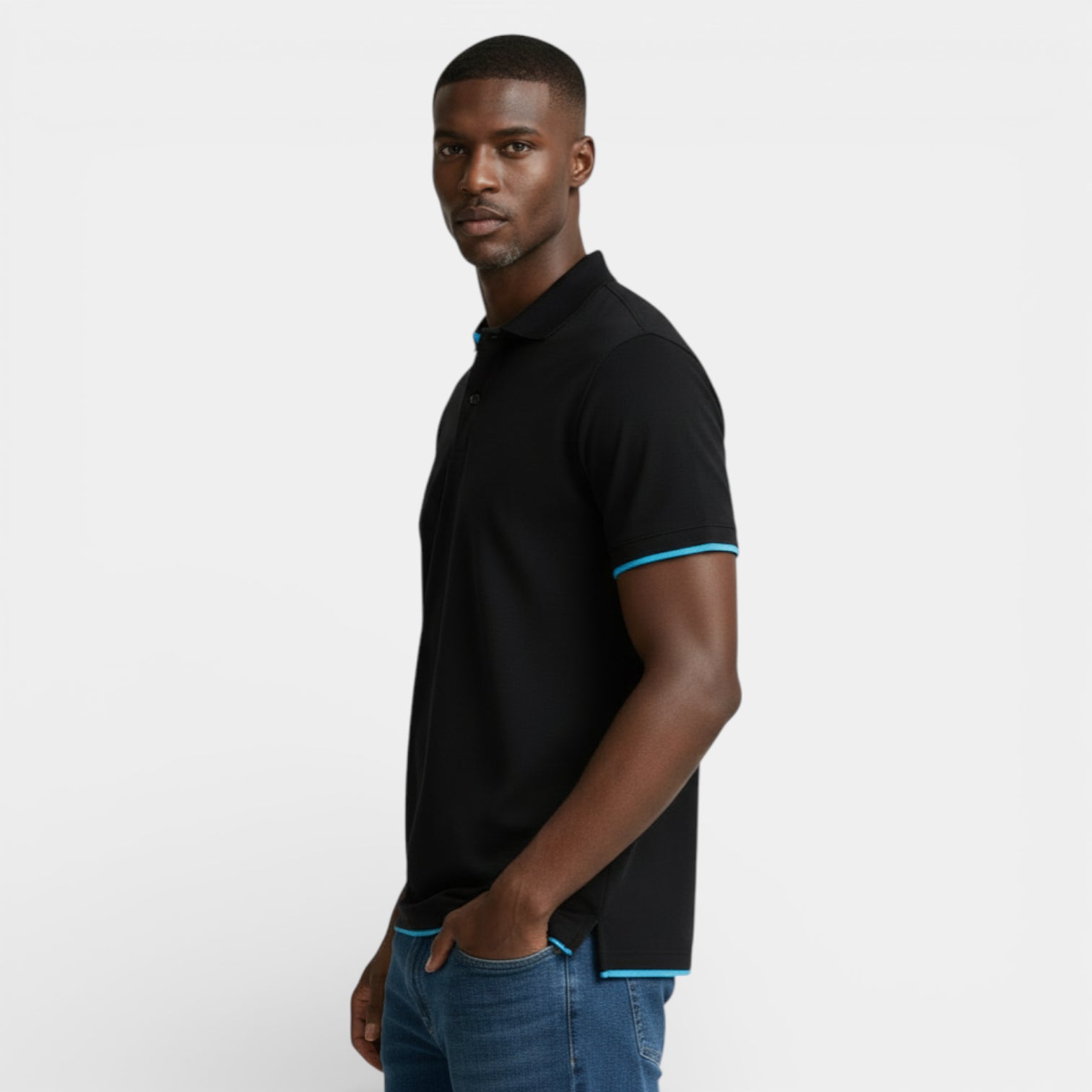 Short Sleeve Polo Shirt Pullover Regular Fit for Men