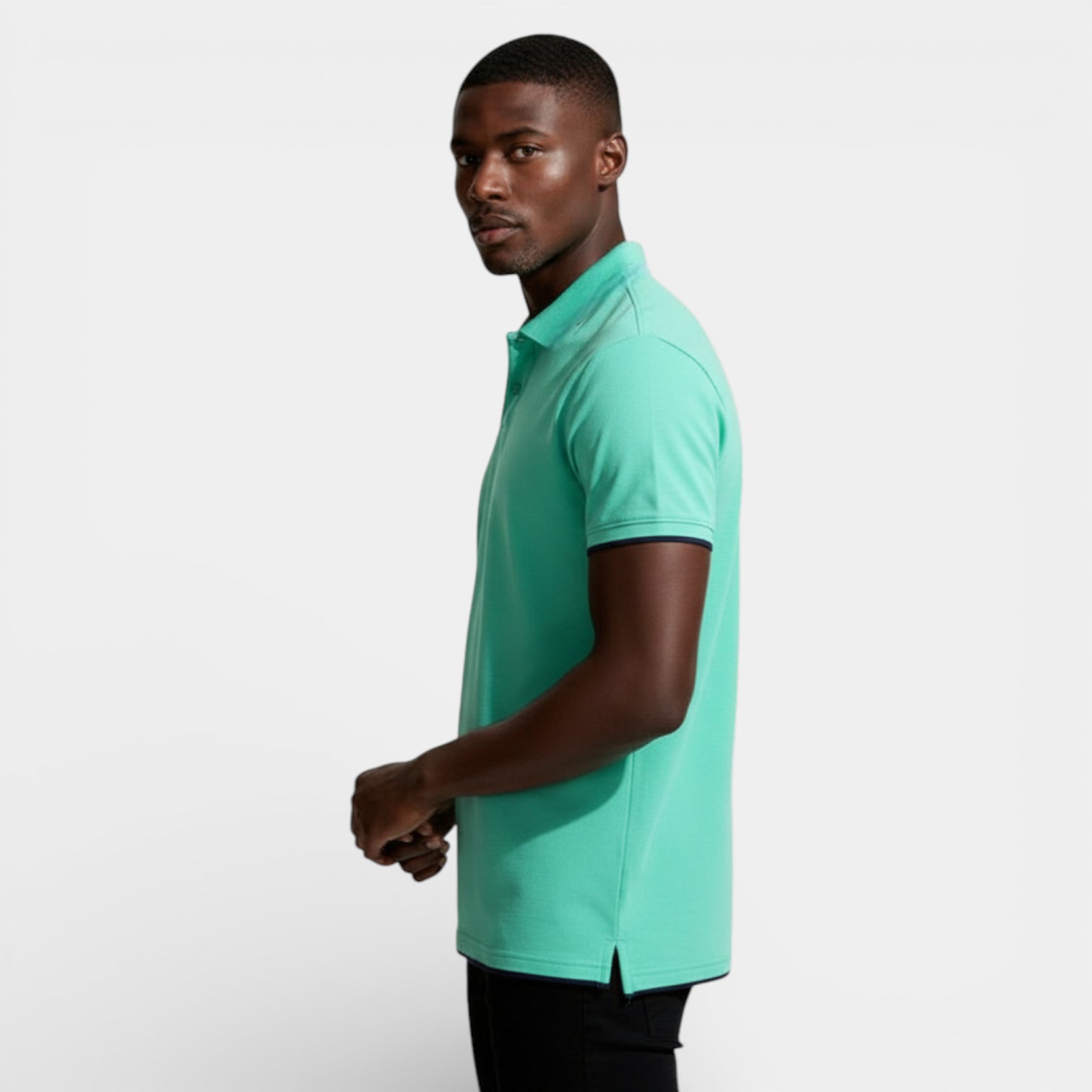 Short Sleeve Polo Shirt Pullover Regular Fit for Men