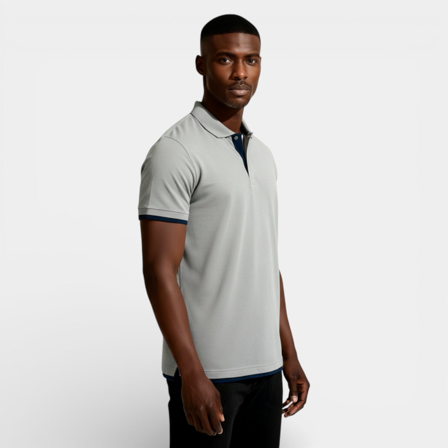 Short Sleeve Polo Shirt Pullover Regular Fit for Men