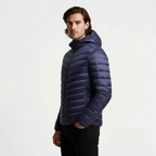 Hooded Quilted Puffer Jacket Lightweight Regular Fit for Men