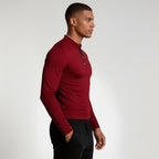 Long Sleeve Quarter-Zip Shirt Slim Fit for Men