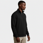 Long Sleeve Quarter-Zip Pullover Sweater for Men