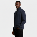 Long Sleeve Quarter-Zip Pullover Sweater for Men