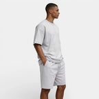 Short Sleeve Crew Neck Tee and Shorts Lounge Set for Men