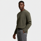 Layered Sleeve Long Sleeve T-Shirt Relaxed Fit for Men