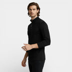 Knit Half-Zip Pullover Long Sleeve Regular Fit for Men