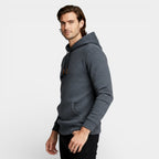 Waffle Texture Hooded Pullover Sweatshirt Regular Fit for Men