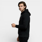 Waffle Texture Hooded Pullover Sweatshirt Regular Fit for Men