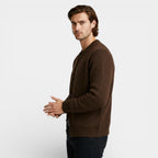 Button-Up Textured Knit Cardigan Regular Fit for Men