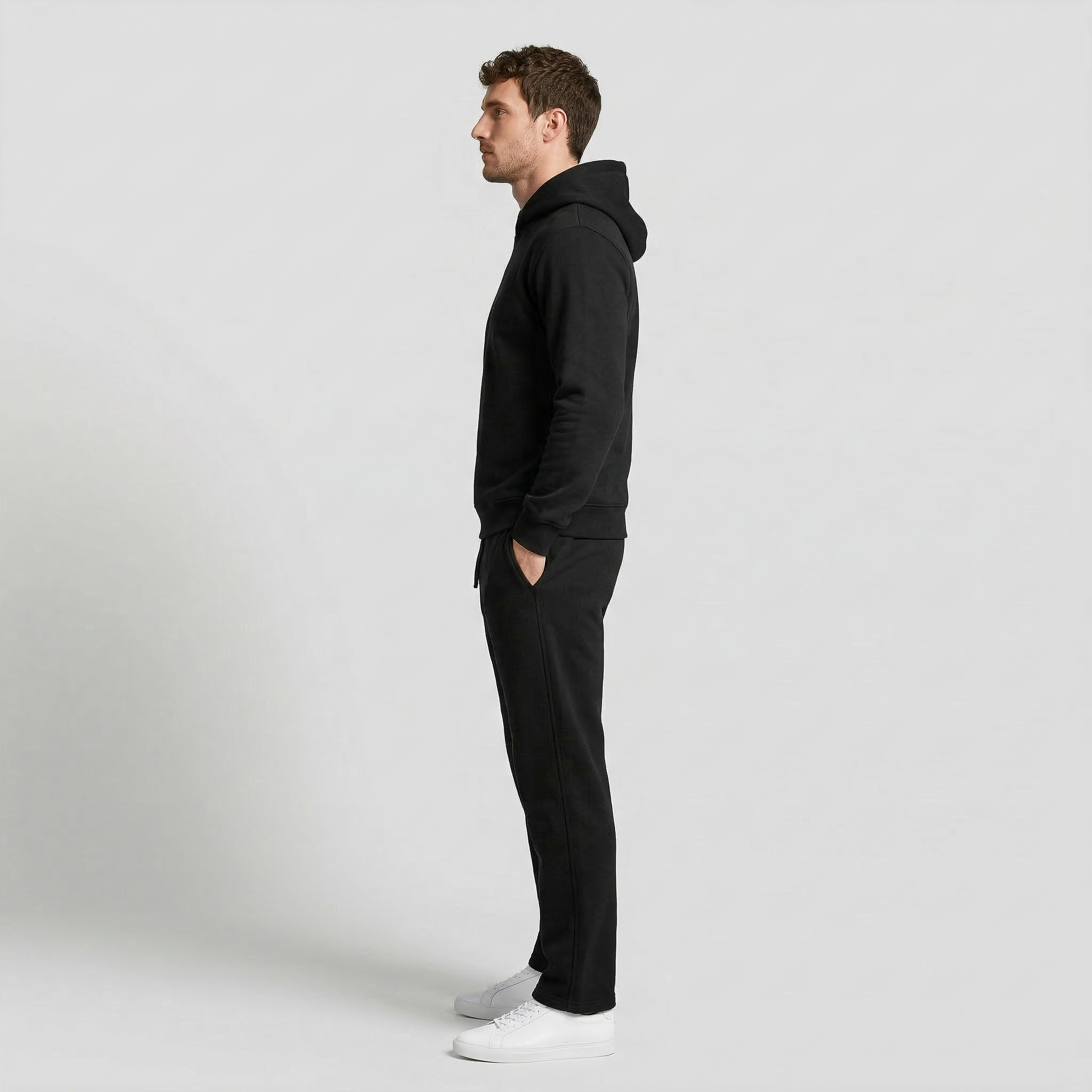 Hooded Sweater Matching Set Regular Fit for Men