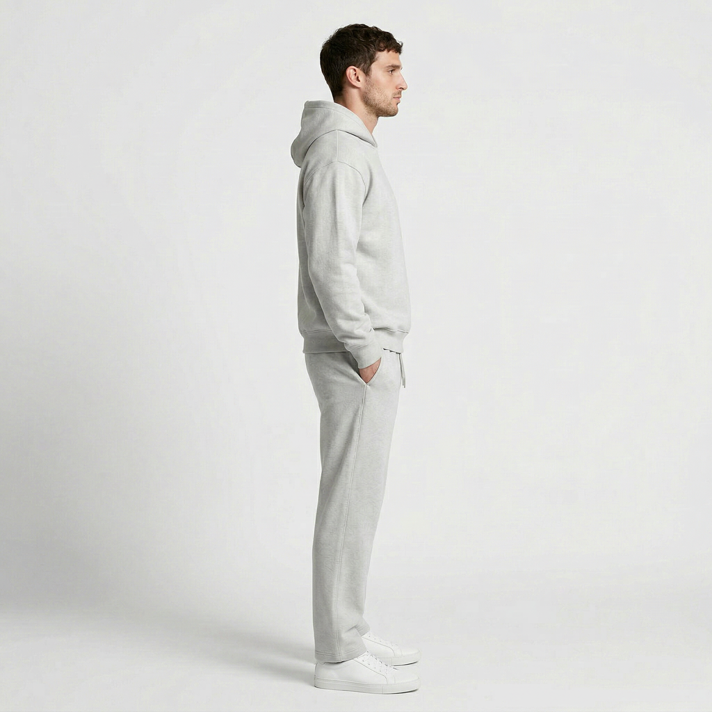 Hooded Sweater Matching Set Regular Fit for Men