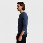 Long Sleeve Henley Shirt Button Placket Regular Fit for Men