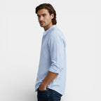 Button-Up Stand Collar Shirt Regular Fit for Men