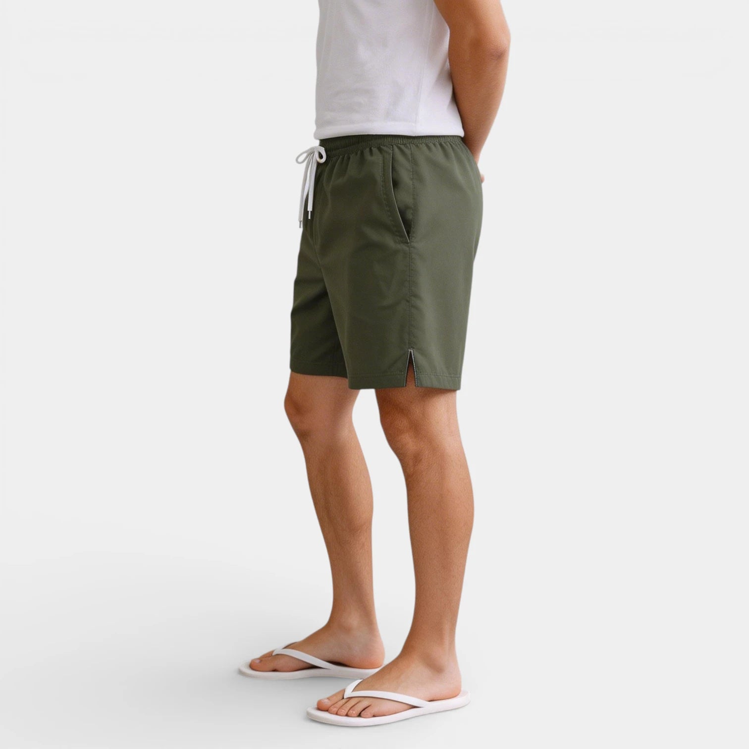 Drawstring Waist Shorts Regular Fit for Men