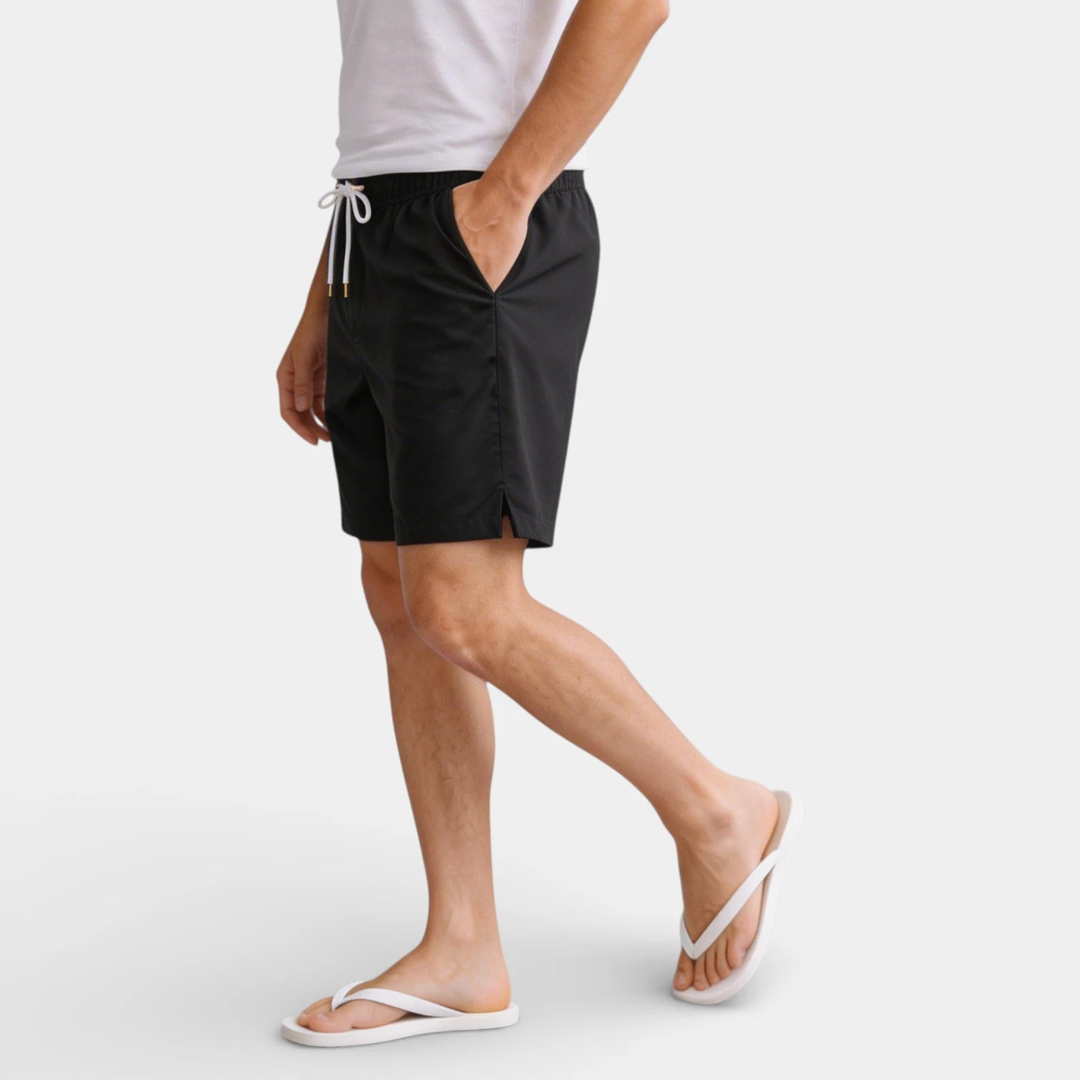 Drawstring Waist Shorts Regular Fit for Men