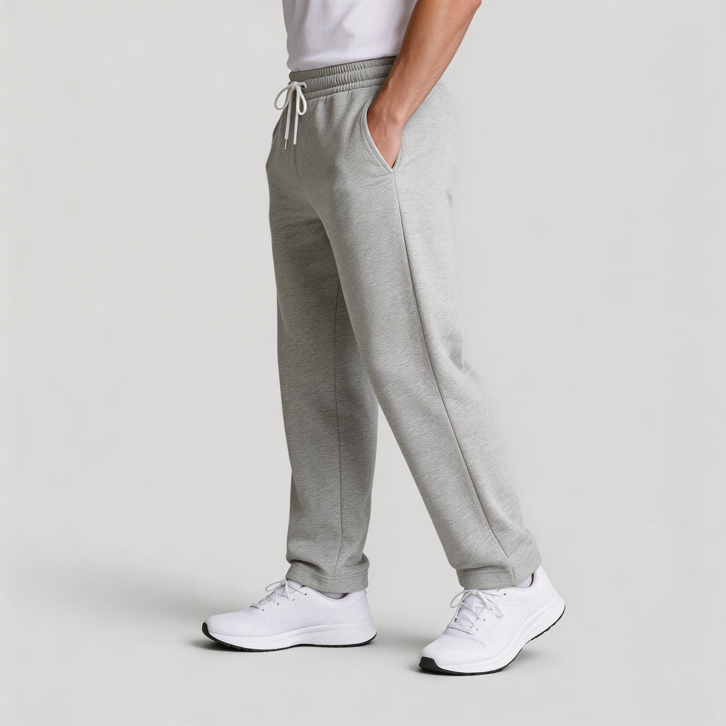 Straight Leg Drawstring Lounge Pants Relaxed Fit for Men