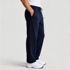 Straight Leg Drawstring Lounge Pants Relaxed Fit for Men