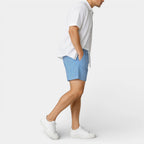 Striped Drawstring Shorts Elastic Waist Relaxed Fit for Men