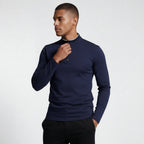 Long Sleeve Quarter-Zip Shirt Slim Fit for Men
