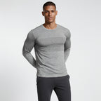 Textured Panel Crew Neck Shirt Regular Fit for Men