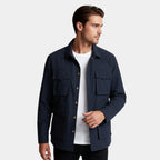 Utility Shirt Jacket Multi-Pocket Regular Fit for Men