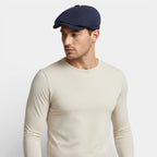 Multi-Panel Newsboy Cap Curved Brim for Men