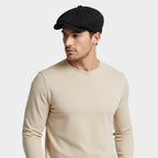 Multi-Panel Newsboy Cap Curved Brim for Men