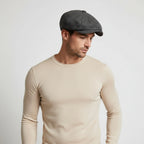 Multi-Panel Newsboy Cap Curved Brim for Men