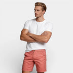 Chino Shorts Straight Fit Flat Front for Men