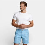 Chino Shorts Straight Fit Flat Front for Men