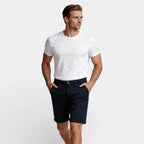 Chino Shorts Straight Fit Flat Front for Men