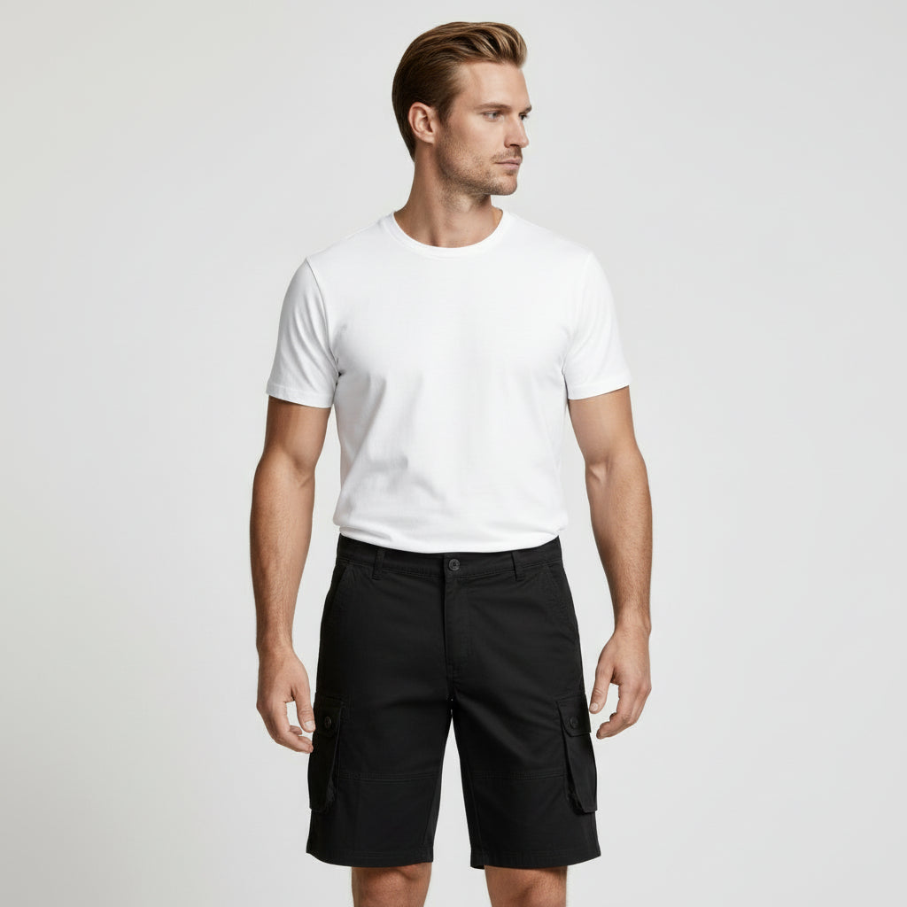 Cargo Shorts Straight Fit Multi-Pocket Utility for Men